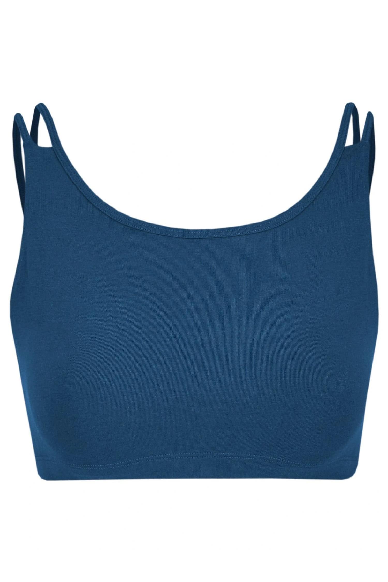Nice to meet me Damen vegan Sport-Bh Breathe Blau