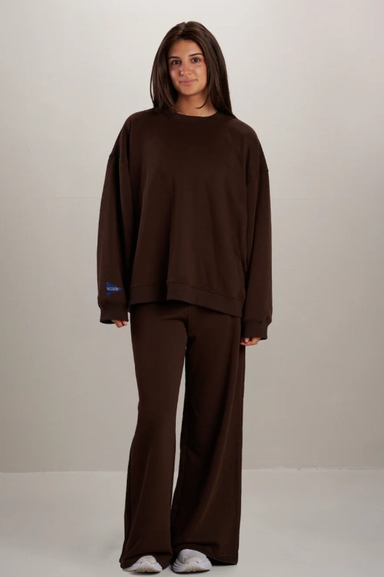 SEAAV Damen vegan Lounge Set Dune Kaffeebohne