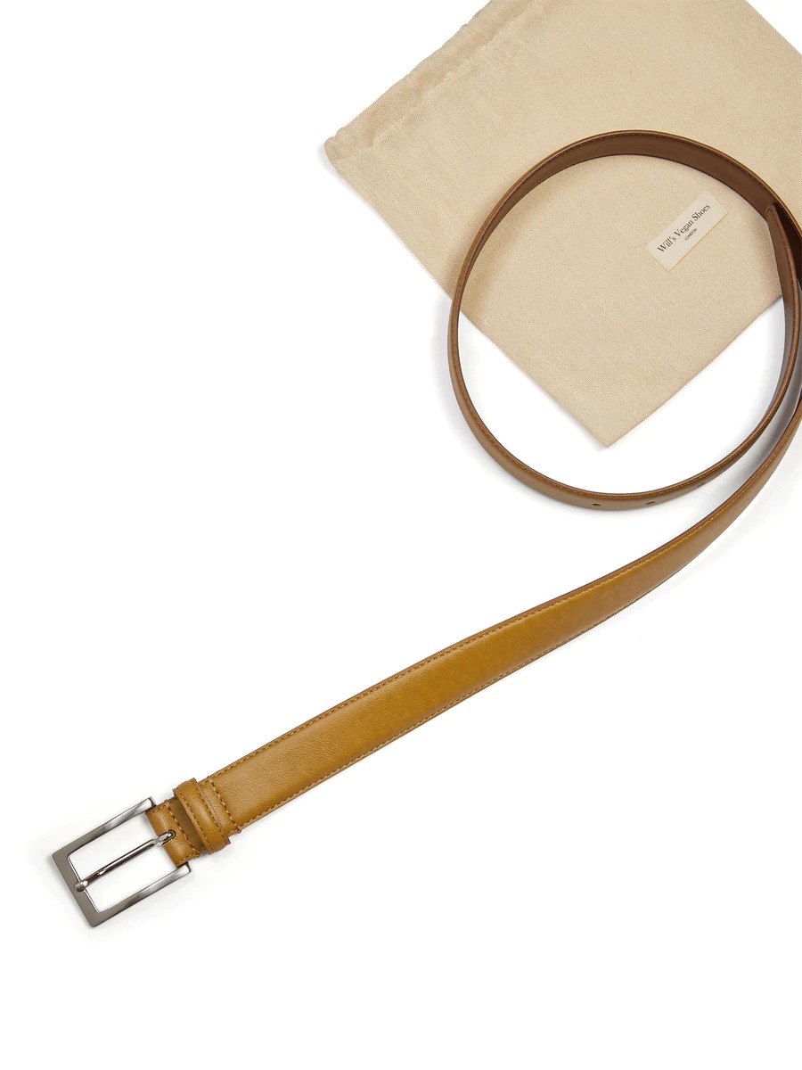 Will's Vegan Store Classic 3cm Gürtel Hellbraun