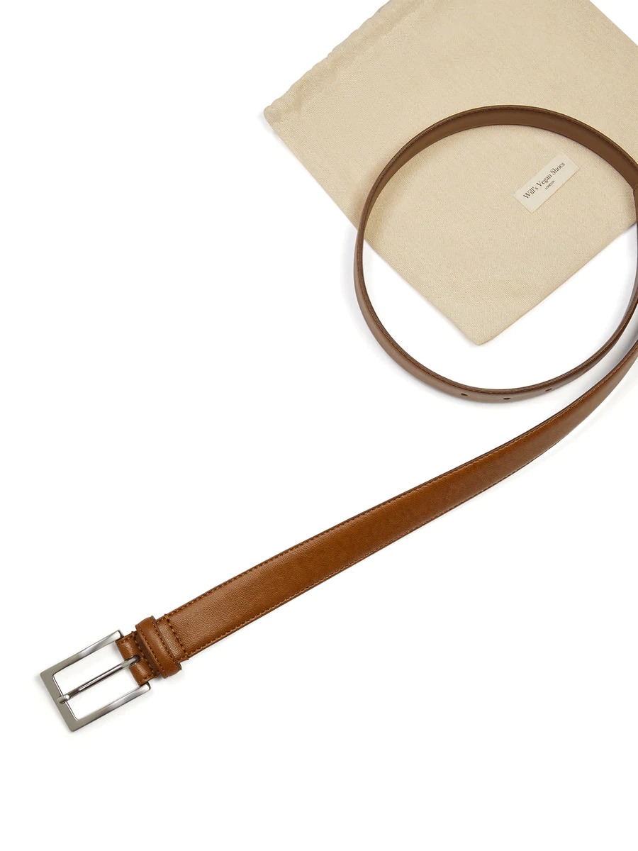 Will's Vegan Store men vegan Classic 3cm Belt Tan