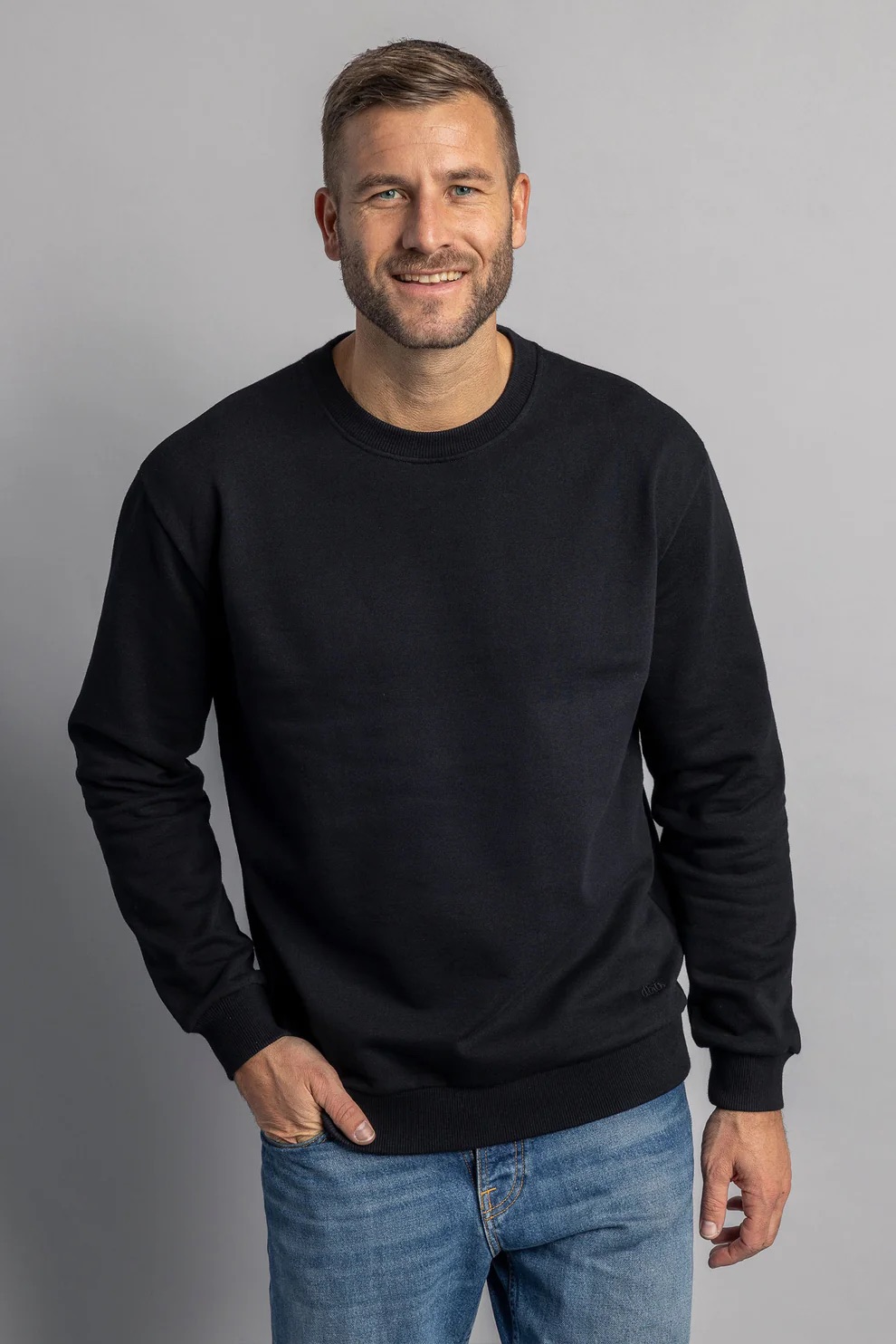 DIRTS men vegan Sweatshirt Classic Crewneck Black