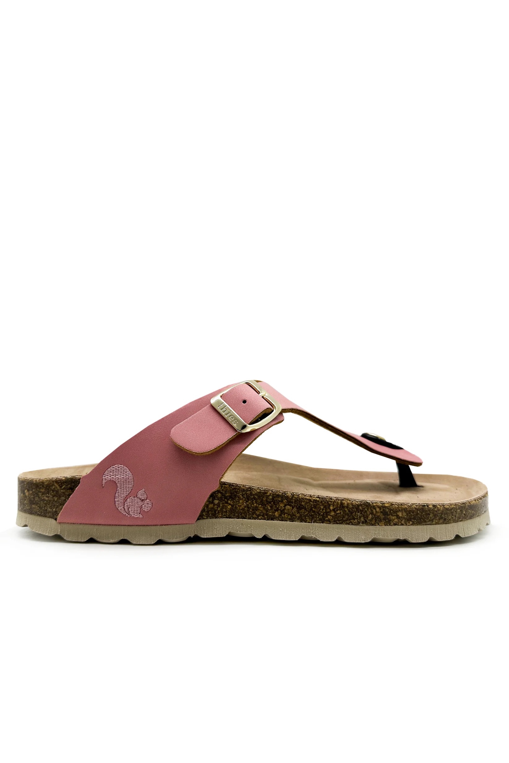 thies womens vegan Sandals Thong Pink Grapefruit