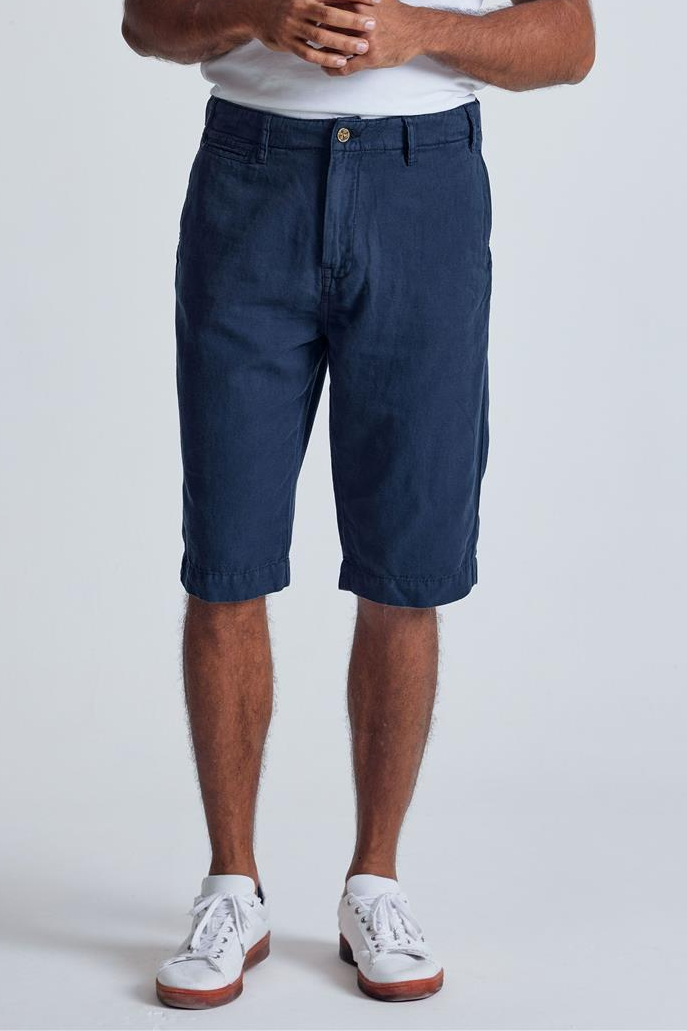 Flax and Loom Herren vegan Shorts Chino Bird Navy