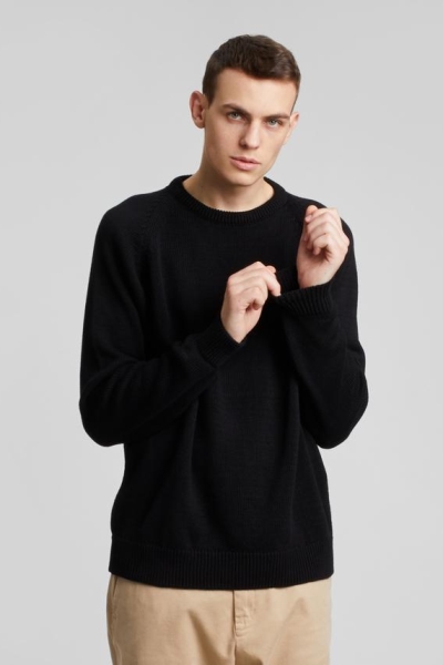 HAFENDIEB Herren vegan Pullover Smutje Schwarz