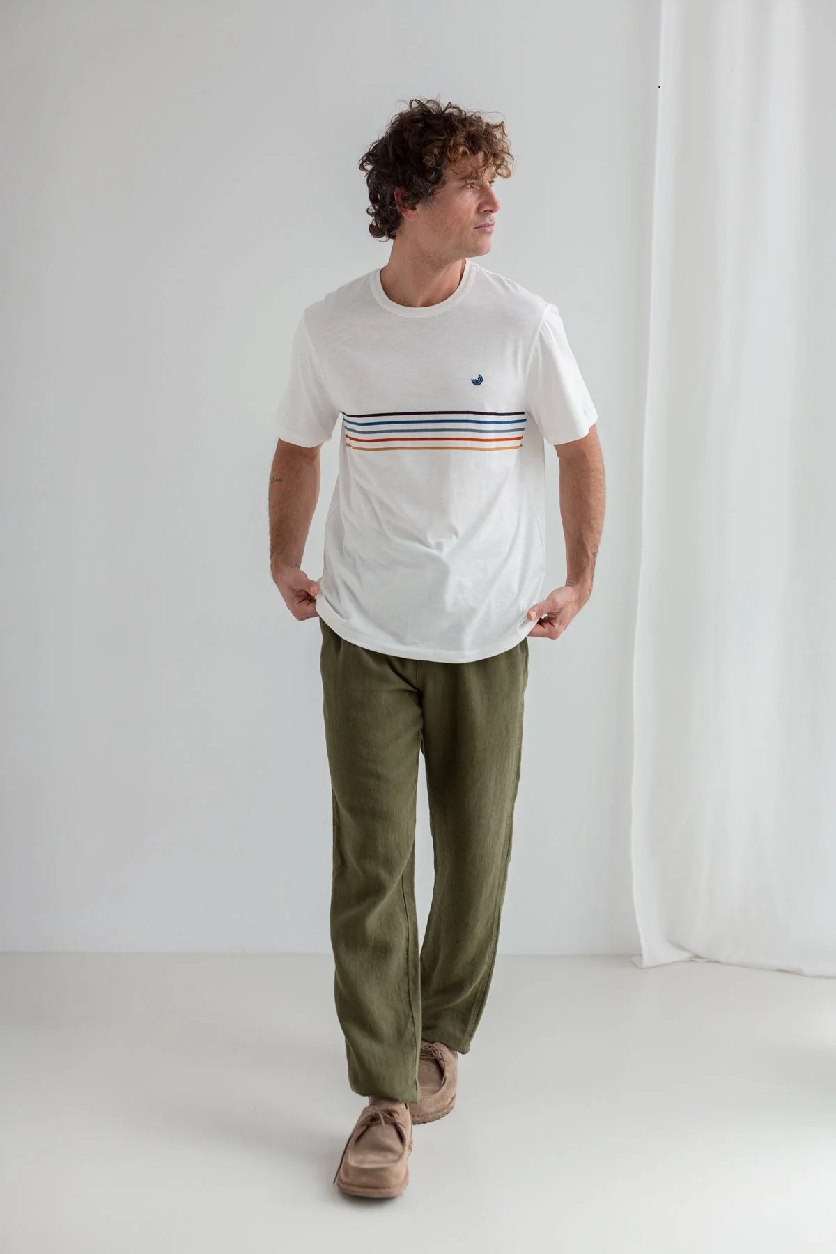TWOTHIRDS men vegan T-Shirt Hauula Off White