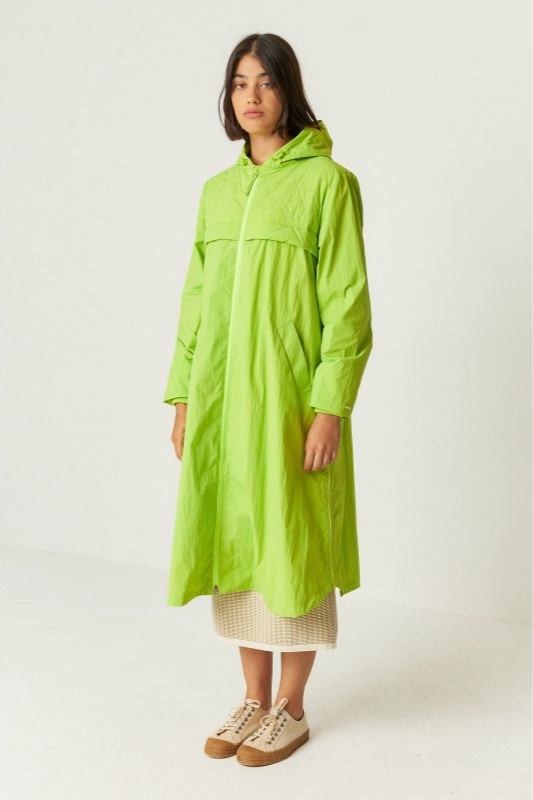 SKFK Damen vegan Regenmantel Ixone Grün