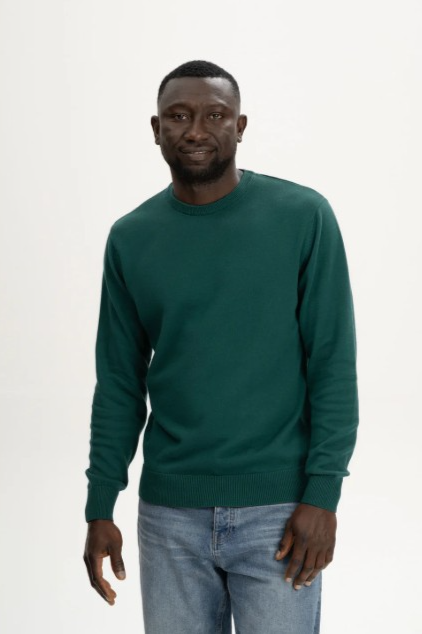 MELA Herren vegan Strickpullover Himal Deep Sea