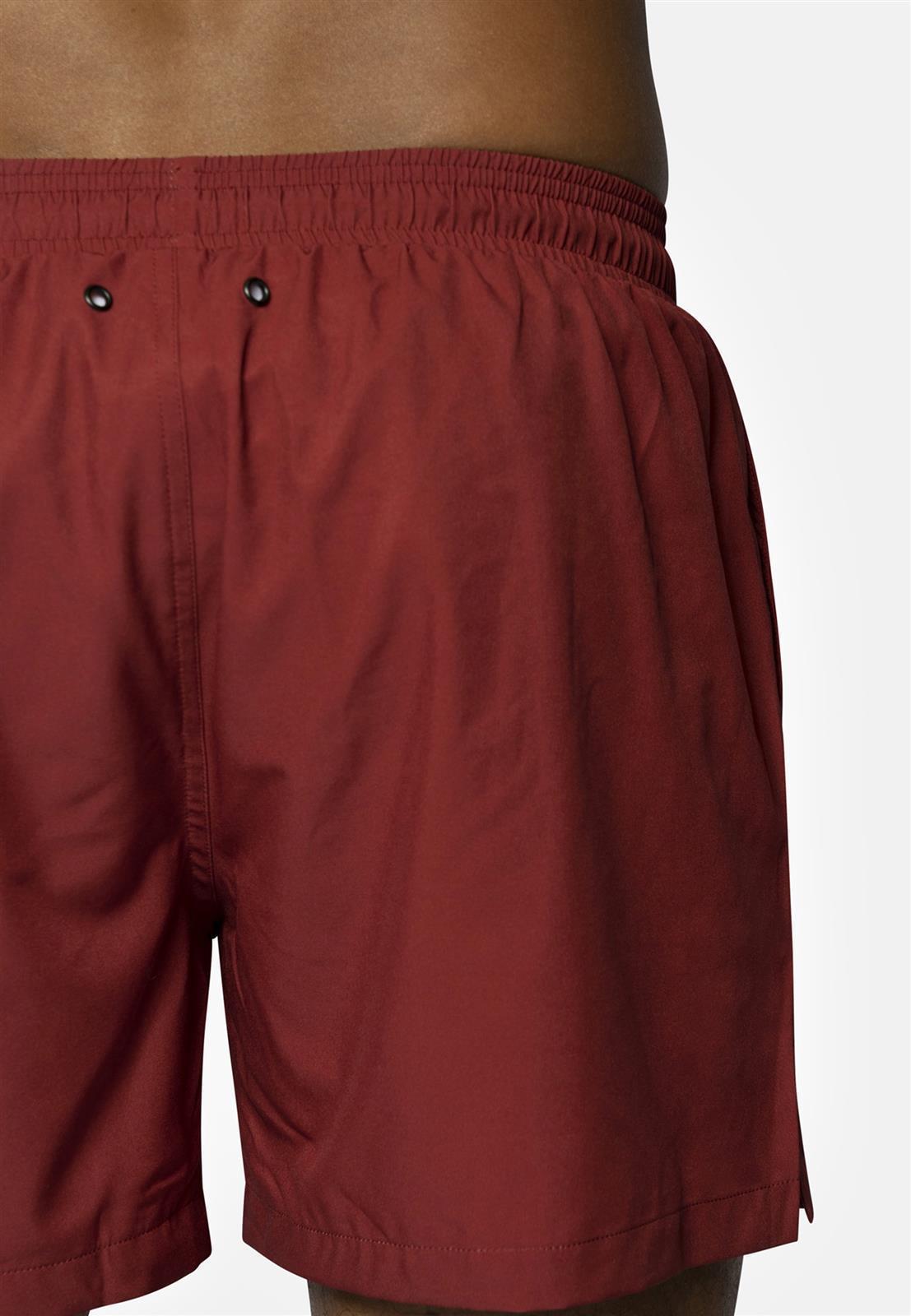 Narwal men vegan Swimming Trunks With Small Motif Red Meerkat Coco