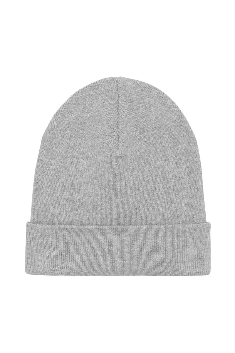 UNIPOLAR men vegan Beanie Rib Heather Grey