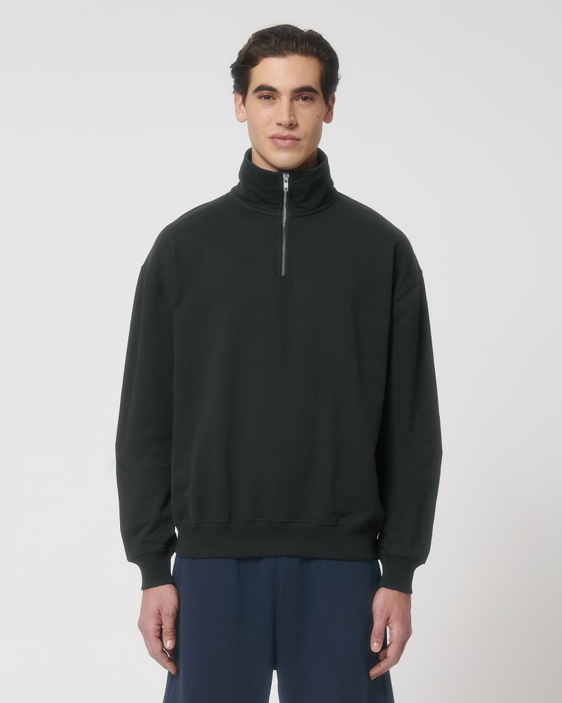 UNIPOLAR womens vegan Sweatshirt Milford Dry Black