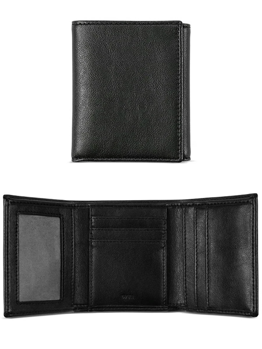 Will's Vegan Store Brieftasche Trifold Id Schwarz