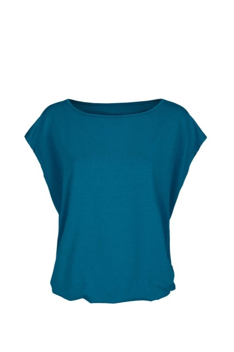 nice to meet me Damen vegan T-Shirt Relax Aquamarin