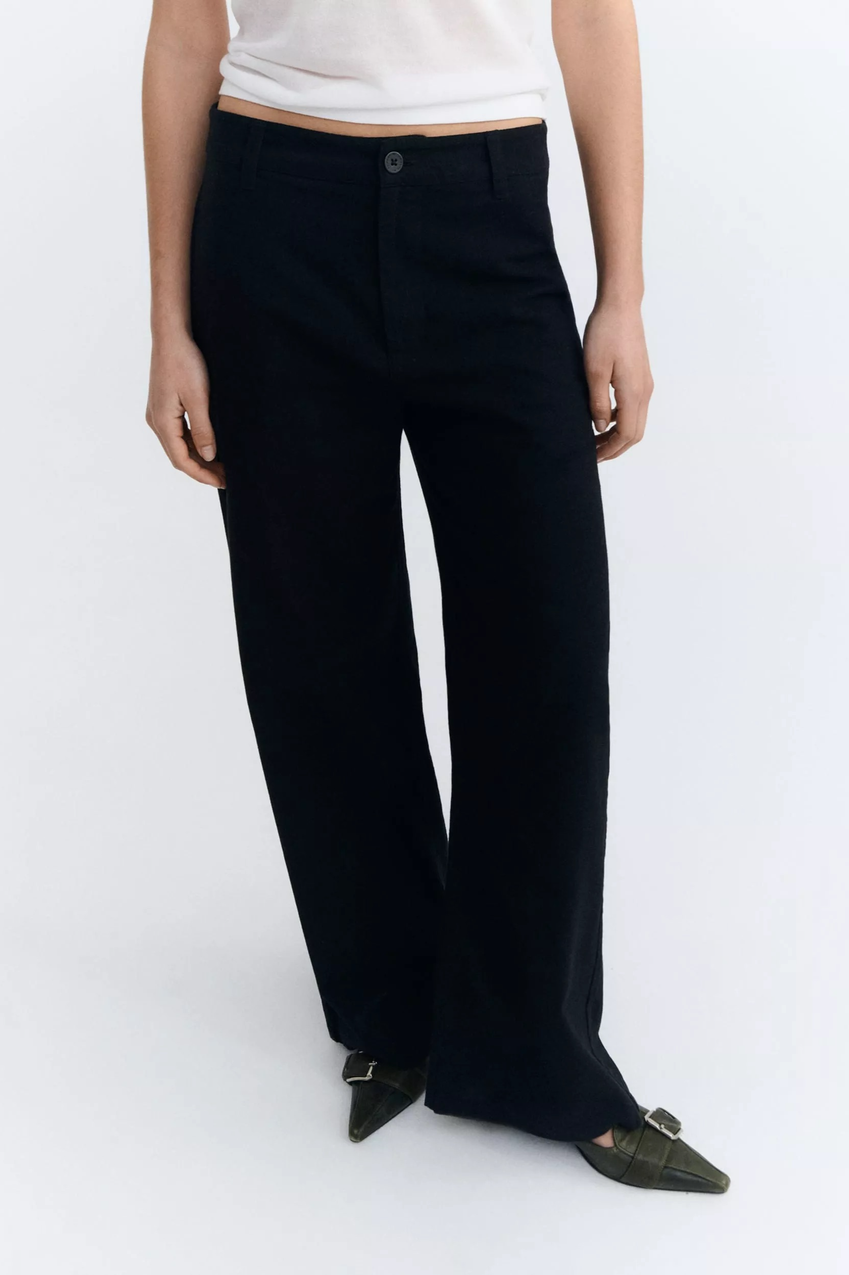 Thinking mu Damen vegan Hose Karina Schwarz
