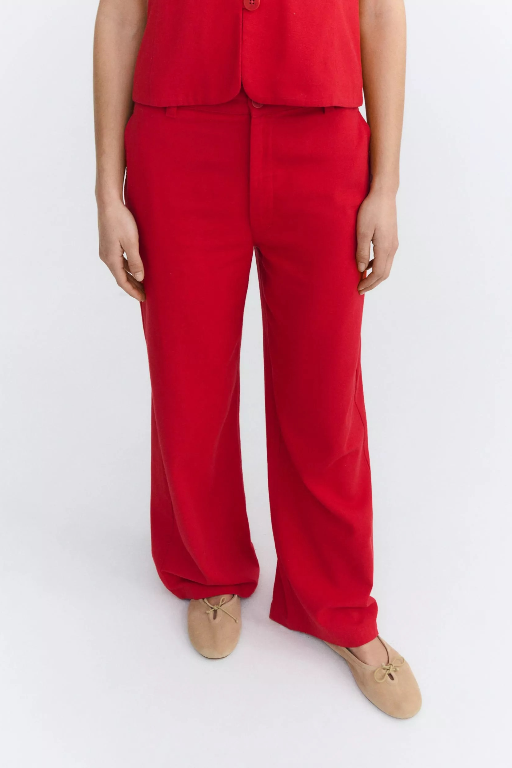 Thinking mu Damen vegan Hose Karina Cavel Rot