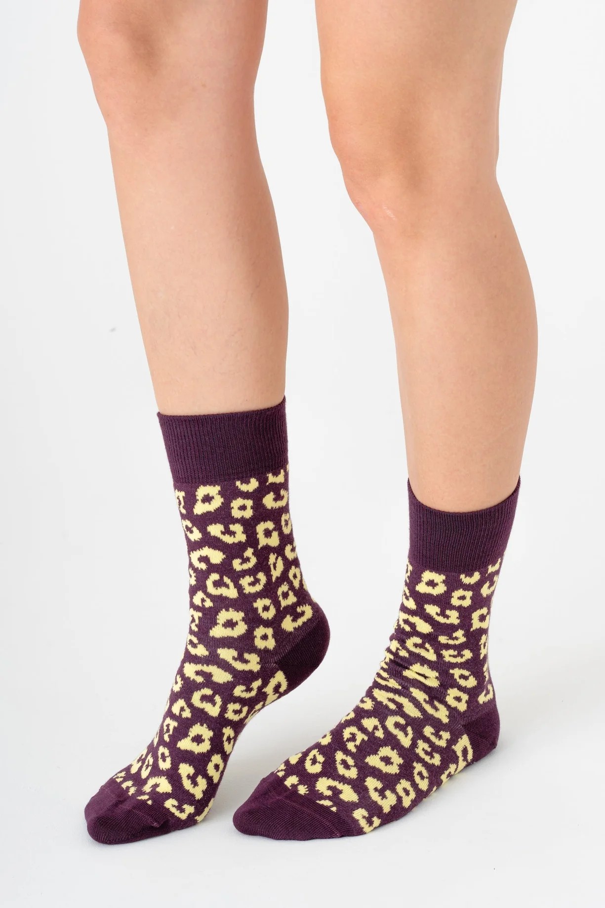 Albero Natur womens vegan Multipack 4x Socks Leo Unisex Magenta/ Lemonade