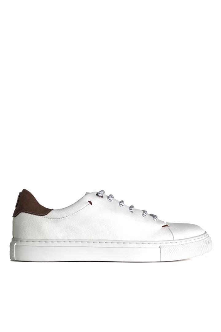 Image of Noah mannen vegan Sneakers Sammy Wit Taupe