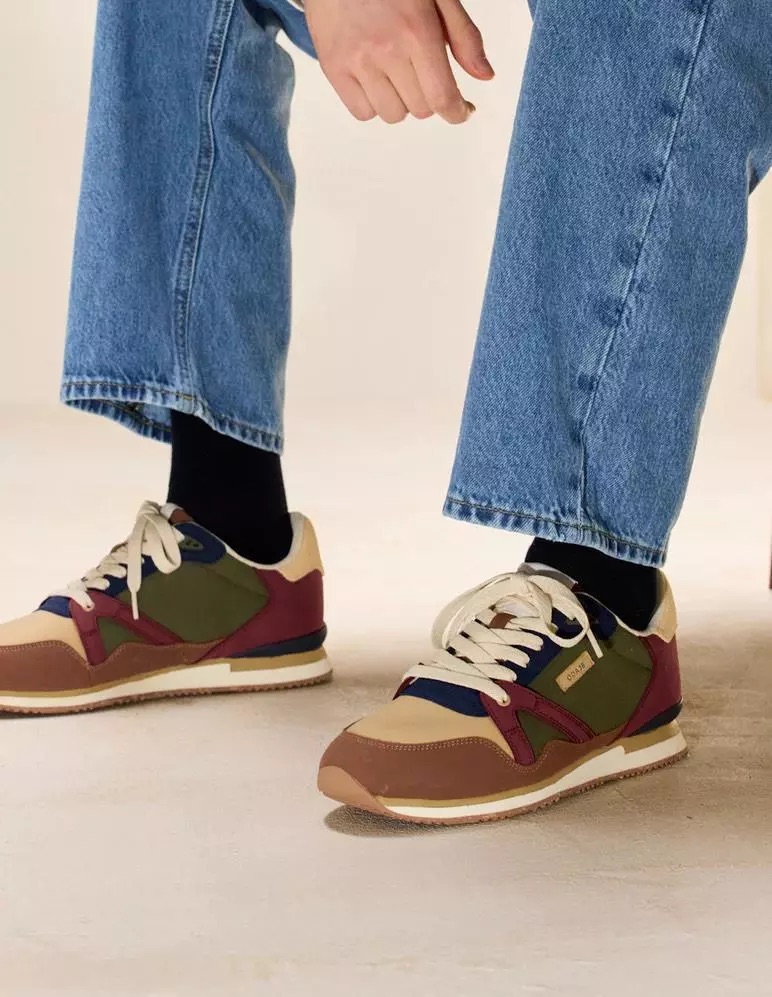 Odaje men vegan Sneakers Andre Navy/Taupe/Brown