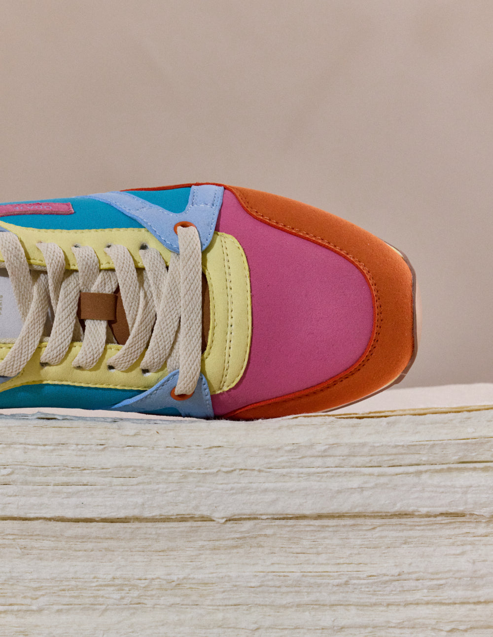 Odaje womens vegan Sneakers Andrée Orange/Pink/Lemon