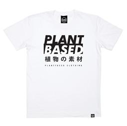 Plant Faced Clothing Tee auf Pflanzenbasis Kanji Weiß