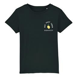 Oat Milk Club T-shirt Easy Peasy Lemon Squeezy - Zwart