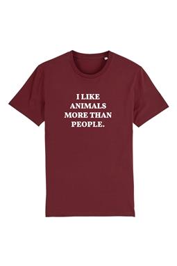 Oat Milk Club T-Shirt Tiere Bordeaux