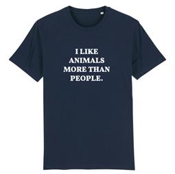 Oat Milk Club T-Shirt Tiere Dunkelblau