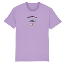 Oat Milk Club T-Shirt Rettet Tiere Lavendel