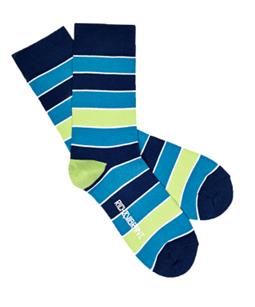 Rich&Vibrant Blue Stripes sokken