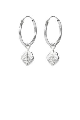 Leaf earrings silver