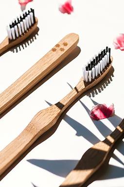 4 Bamboo Toothbrushes