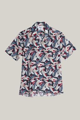 Aloha Shirt - Crane For Luck