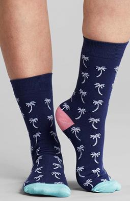 Palm Socks - Blue