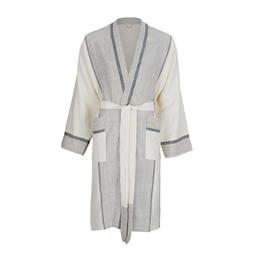 Kimono Robe Mete Black & Salt
