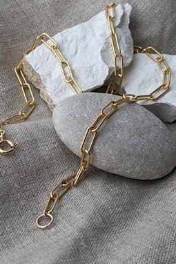Necklace Connect Cable Gold Vermeil