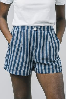 Brava Fabrics Shorts Cruise Stripes Blau