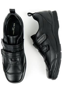 Will's Vegan Store Shoes Velcro Strap Black