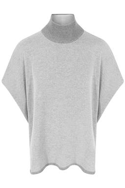 Poncho Knit Grey