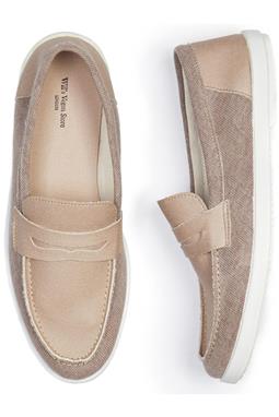 Will's Vegan Store Penny Loafers Beige