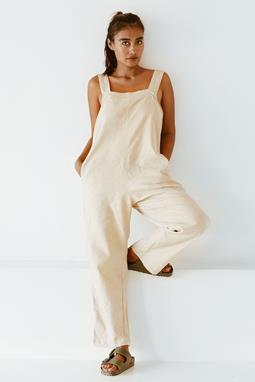 The Driftwood Tales Overall Leinen Off White