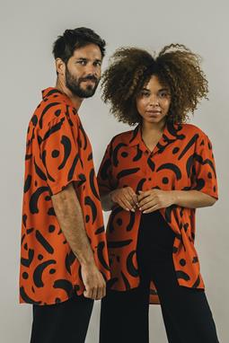 Brava Fabrics Hemd mach es dir Orange