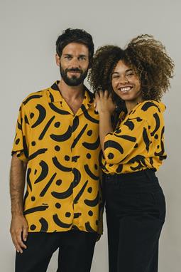 Brava Fabrics Hemd New Freedom Gelb