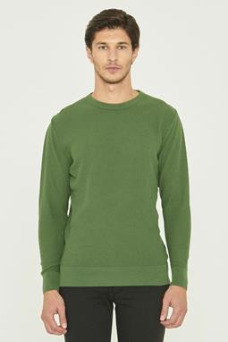 ORGANICATION Knitted Sweater Green