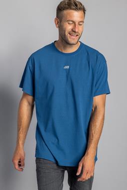 Logo Oversized T-Shirt Atlantic Blauw