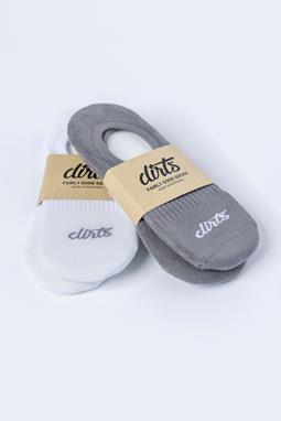 4-Pack Sneaker Socks White & Grey