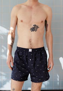 erlich textil Boxer Jasper Wave Donkerblauw
