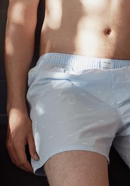erlich textil Boxer Jasper Wave Lichtblauw