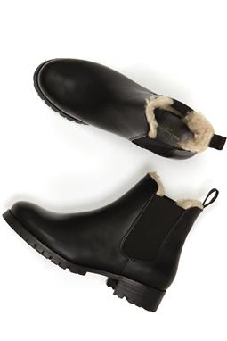 Will's Vegan Store Luxe geïsoleerde Chelsea Boots Diep Profiel Zwart