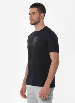 ORGANICATION T-Shirt Bicycle Print Black