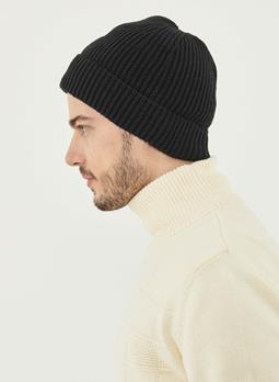 ORGANICATION Beanie Unisex Knitted Black