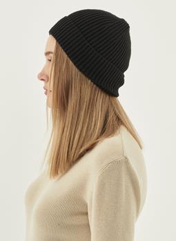 ORGANICATION Beanie Unisex Knitted Black
